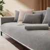 Stol täcker nordisk chenille soffa täckning för vardagsrum fast färg kudde l formad nonslip soffarmstöd ryggstöd matta 230921
