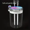 1pc Large Capacity Humidifier, Three-color Crystal Ball Design, Nano Double Spray Mute Humidification