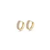 Dangle Chandelier Classic Copper Metal Small Dangle Earrings Female Gold Thin Circle Cz Hoop Earm Hoops 12mm Wedding Jewelr DHZTM