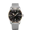 TOP superocean Heritage Watch 44 mm B20 cinto de aço movimento mecânico automático completo de trabalho de alta qualidade pulso masculino wa CmNX Water1735