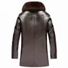 Men's Leather Faux Real Jacket Men Mink Inner Nicole Mens Original Sheepskin Fur Allinone Outfits Coat Jaqueta Masculina 230927