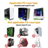 Gli adesivi a parete appuntano un vivente anime anime PC Case di cartone animato Decorare Decal impermeabile Scow Out ATX Host Middle Host Adesivo 230927