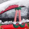 Decorative Objects Figurines Christmas Elf Santa Legs Car Accessories Christmas Decor for Home Xmas Tree Pendants Ornaments Gifts Elf Legs Christmas Tree 230926