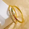 Anillos de boda 1,5 mm delgado con circonita cúbica color oro clásico acero inoxidable hombres joyería gota