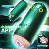 Masturbadores Leten Birds Vibrador Masturbadores Copa Juguetes Sexy para Hombres Vacío Vagina Control de Aplicación Totalmente Automático Telescópico Glan Estimulador 18 x0926