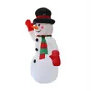 Festival decoratie Kerst Opblaasbare Sneeuwpop Kostuum Kerstmis Opblazen Kerstman Giant Outdoor 2 4 m LED Verlichte sneeuwpop kostuum305h