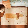 Dywany dachshundy dywan śliczny salon sypialnia nocna zabawa szczeniąt koc dziecięcy antyfinansowy