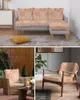 Chair Covers Medieval Abstract Geometric Texture Nordic Orange Seat Cushion Cover Sofa Protector Stretch Removable Slipcovers