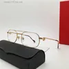 Yeni Satış Clear Lens Eyewear 0041o Oval şekil kare metal çerçeve Erkek ve Kadın Optik Gözlükler Basit ve Çok Yönlü Gözlükler En Kalite
