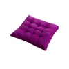 Pillow Solid Color Square Soft 40x40cm Thicken Seat Pad Dining Room Chair Decor