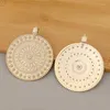 Anhänger Halsketten 1 teil/los Gold Farbe Große Boho Böhmen Runde Medaillon Charms Anhänger Für DIY Halskette Schmuck Machen Erkenntnisse Zubehör