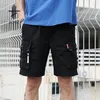 Männer Shorts AOGZ Hip Hop Cargo Kurze Hosen Männer Streetwear Harajuku Multi Taschen Knie Länge Lose Übergroßen Casual 3XL