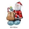 Juldekorationer 110 cm Standing Christmas Balloon Christmas Tree Elk Snowman Balloon Santa Claus Balloon For Home Christmas Xmas Party Decoration 230927