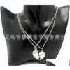 Anhänger Halsketten Herzschmuck 2 Stück Mutter zusammen mit Tochter Zinklegierung Kettenlänge 50 cm Halskette Silber Drop Lieferung Jewe Dhq9W