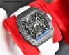 Luxe RMiles RichadMill horloge Milles ZF Factory automatisch uurwerk Tourbillon RM1201 Echte fantastische fantastische mannen 35CV hoogwaardige uhr volledig koolstofvezel c