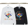Casablanca Herren Grafik Hoodies Designer Masao San Print Sweatshirts Damen Lose Seide Casablanca Lange Ärmel Herrenbekleidung K6G7 #
