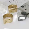 Bangle High-end Stainless Steel Jewelry Women's Bangles Bracele Trend Golden Large Glossy Arc For Party Wedding Gift Love