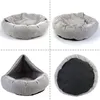 kennels pens Benepaw Cozy Dog Bed Hooded Fluffy Orthopedic Round Donut Pet Cuddler Anxiety Calming Bed Washable Soft Nonslip Puppy Cat Cave 230926