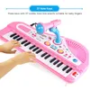 Brinquedos de aprendizagem 37 teclas teclado eletrônico piano para crianças com microfone instrumento musical brinquedos brinquedo educativo presente para crianças menina menino 230926