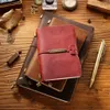 Notepads 7 Colors 4 Sizes Travel Journal Genuine Leather Cover Handmade Notebook DIY A5 Diary Office School Note Book Free Embossing Name 230926