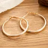 Hoop & Huggie Exaggerated European And American Style Big Earrings Female Korean Wild Bold Crescent Design Stud337D