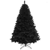 Dekoracje świąteczne sztuczne pvc drzewo metalowy wspornik czarny Halloween zaszyfrowany dom domowy dekoracja wakacyjna 2,1m 7 stóp