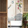 Curtain Partition Japanese Style Door Tapestry Doorway Divider Vintage Curtains