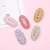 Hair Accessories Clips For Girls Solid Cable Knitted Grips Full Fabric Bang Side Clip Cotton Pins Baby Girl Items