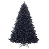 Décorations de Noël artificiel PVC arbre support en métal noir Halloween crypté décoration de fête à la maison centre commercial de vacances 2.1m 7ft