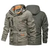 Outdoor Jackets Hoodies Man Winter Tactical Men Plush Warm Multipocket US Army M65 Midlength Military Camping Windbreaker 230926