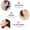 Backs Earrings Needle For Stud Ear Cuffs Claw Earring Cuff Minimalist Wrap