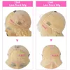 Perruques synthétiques bouclées profondes 613 Blonde Lace Front perruque crépus brésilien Remy cheveux humains pour les femmes 13x6 HD Transparent frontal 230927