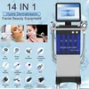 14 en 1 machine hydrofaciale originale Dermabrasion Machine de nettoyage hydrofacial équipement nettoyage soins de la peau élimination des points noirs rides lisses