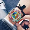 Zegarek Trzy z Super Men Watch Fashion Show Synchronizacja Noctilucent Noctilucent Electronic Multi-Funkcja