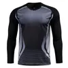 Outdoor TShirts Football jerseys 2223Men Long Sleeves Gradient Goal Keeper Uniforms Sport Training Breathable Top Soccer Chest Pad Spring 230926