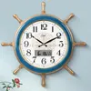 Horloges murales grande 3d Vintage Horloge Design moderne mode ronde créative blanc luxe inhabituel Horloge Murale Art AB50WC