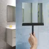 Autre organisation de ménage raclette de douche nettoyant grattoir d'essuie-glace avec support en silicone nettoyage de miroir de salle de bain 230926