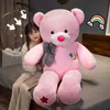 Plyschdockor 60-100 cm Big Star Moon Teddy Bear Plush Toy Giant Stuffed Anims Birthday Valentines Day Gift Soft Pillow Dolls Gril Friend Girl 230927