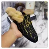 3--GBrand Designer Slippers for Men Women Fashion Long Plush Leather Flat Sandals Soft Leather Casual Shoes Size 35-46 with Box