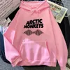 Moda masculina hoodies rock ártico macacos impressão moletom com capuz hip hop casacos rapper roupas unissex