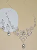 Fashion Crystal Adjustable Bridal Jewelry Sets Wedding Rhinestone Necklace Earrings Jewelry Wedding Accessories