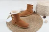 2023 Nova Austrália Botas de inverno antiderrapantes Botas de cavaleiro Botas de neve 5803 Botas de couro de cano médio quentes de tamanho grande para homens e mulheres calceus