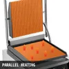 VEVOR-Parrilla de contacto eléctrica, plancha comercial Panini, parrilla antiadherente para cocina de acampada al aire libre, sándwiches, carne y carne