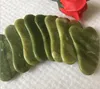 Forma de corazón Piedra Natural xiuyan jade Guasha gua sha tablero masajeador para terapia de desguace rodillo de jade ZZ