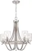 Seaux Barnwell OneLight Luminaire d'intérieur en fer texturé et finition en bois de grange avec verre martelé transparent 1 230926