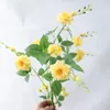 Flores de boda de flores de seda falsas con flores decoración del hogar ramo de rosas