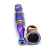 Metal Pipe Metal Rod Pipe Dazzling Color Zinc Alloy Portable Single Bead Pipe Pipe Small Tobacco Accessories