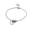 Designer Women Bracelet Gold Design de luxe Love Jewelry 18K Silver Rose plaqué Custom Diamond Charmes en acier chaînes XKA7