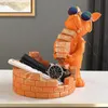 装飾的なオブジェクト図形の建物ビルダーフレンチブルドッグバロー犬像ライブルーム装飾樹脂彫刻テーブル装飾装飾装飾犬の置物230926