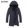 Cuir pour hommes Faux BATMO 2023 hiver col de fourrure de lapin naturel doublure de vison veste à capuche hommes parkas chauds plus taille M4XL PDD24 230927